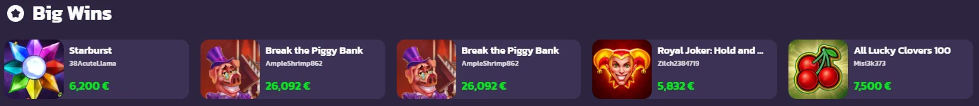 Coolzino Big Wins